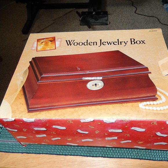 Other - New Wooden Jewelry Box